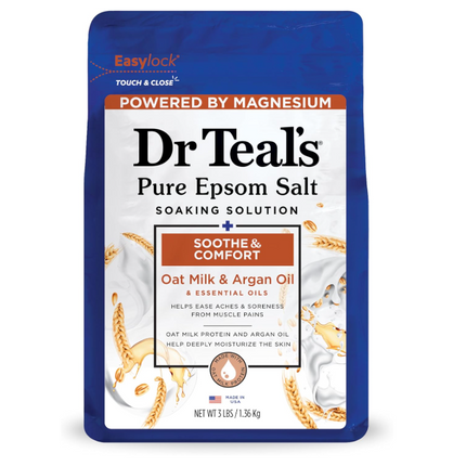 Dr Teals Epsom Salt Oat Milk & Argan Oil 1.36KG