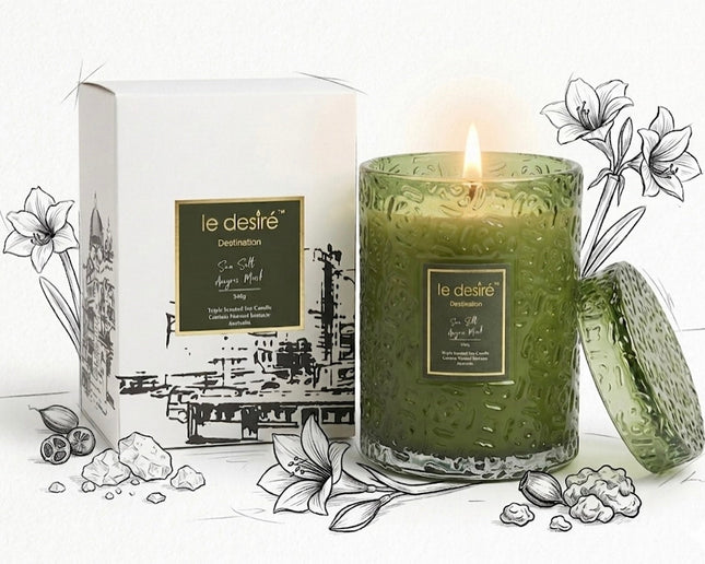 LE DESIRE Destination Soy Candle Green 340G