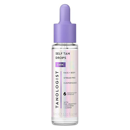 Tanologist Self Tan Face and Body Drops Dark 30ML