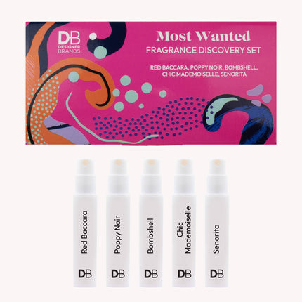 Designer Brands Cosmetics Most Wanted Fragrance Discovery Set 5 x 3mL
