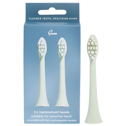Gem Electric Toothbrush Replacement Heads Mint