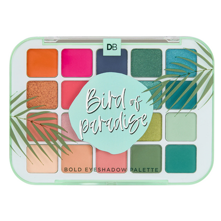 DB Cosmetics Bird Of Paradise Bold Eyeshadow Palette - OhYouLuckyDuck.com.au