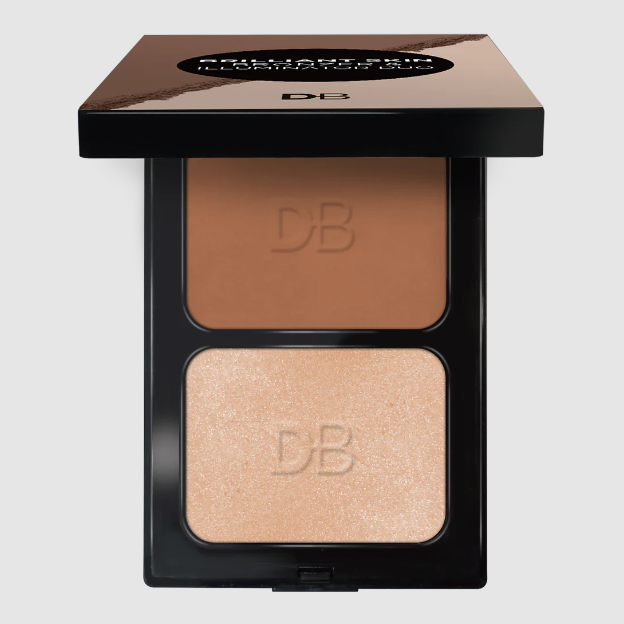 DB Cosmetics Brilliant Skin Bronzer & Illuminator Duo (Bronze Glow) - OhYouLuckyDuck.com.au