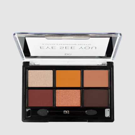 DB Cosmetics Eye See You 6 Shade Palette Fired Up - OhYouLuckyDuck.com.au