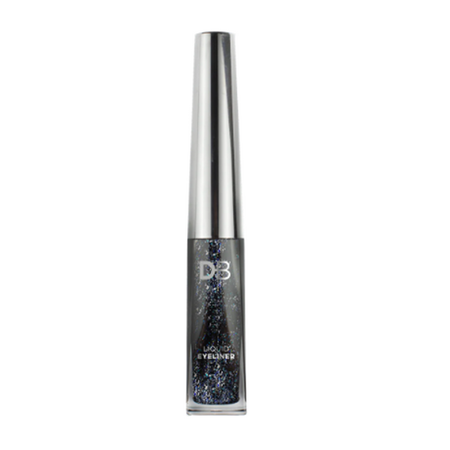 DB Cosmetics Liquid Eyeliner Black Silver Glitter - OhYouLuckyDuck.com.au