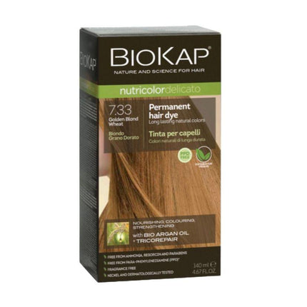 Biokap Delicato 7.33 Golden Blond Wheat Gentle Dye 140 ml - OhYouLuckyDuck.com.au