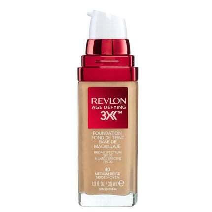 Revlon Age Defying 3X Fdn Medium Beige - OhYouLuckyDuck.com.au