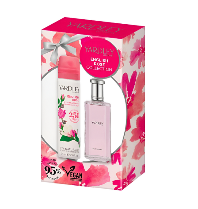 Yardley Rose EDT 50ML & Body Spray 2PC Set