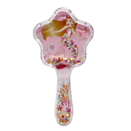 Pink Poppy Enchanted Mermaid And Dazzling Butterfly Hair Brush
