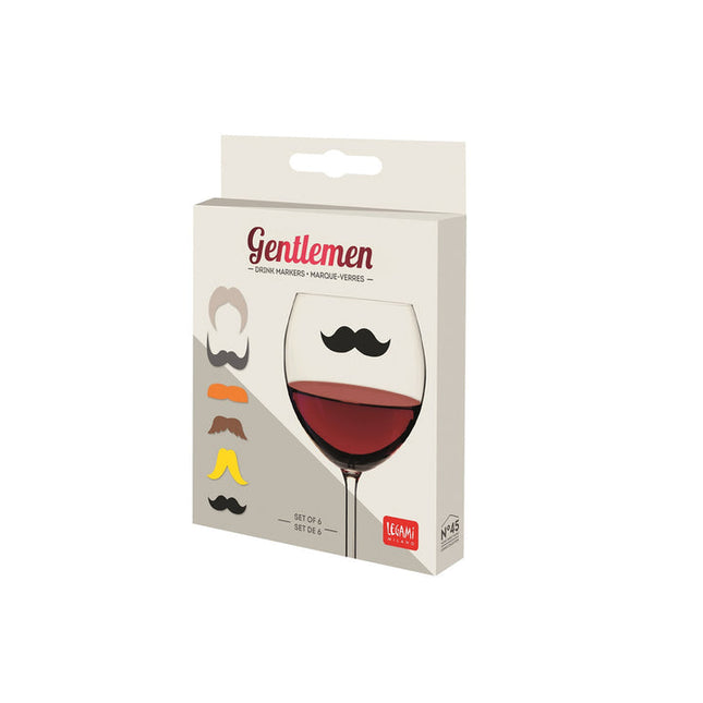 Legami Gentlemen Drink Markers Set of 6