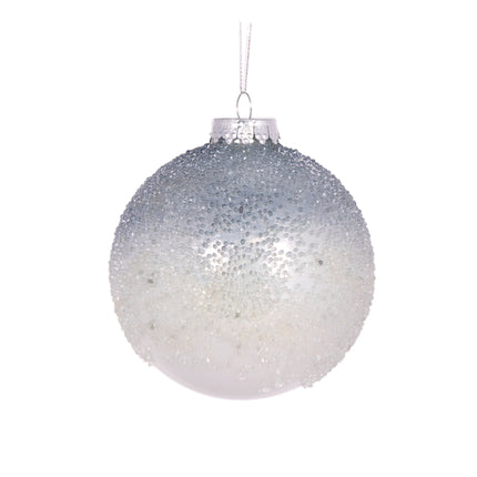 Ombre Bubbles Glass Christmas Bauble 10 cm