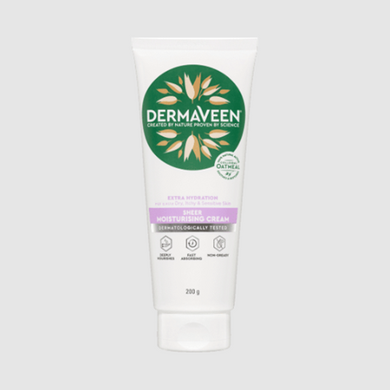 DermaVeen Extra Hydration Sheer Moisturising Cream 200g - OhYouLuckyDuck.com.au