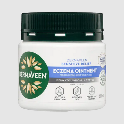 DermaVeen Sensitive Relief Eczema Ointment 200g - OhYouLuckyDuck.com.au