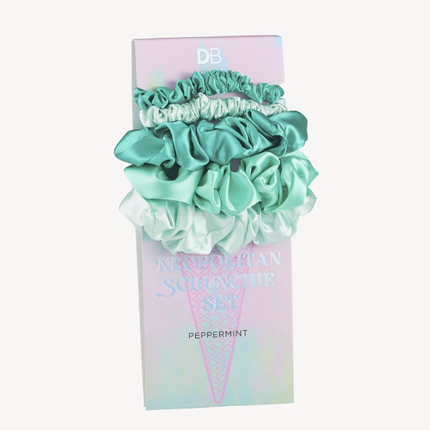 Designer Brands Neapolitan Scrunchie Set Peppermint - OhYouLuckyDuck.com.au