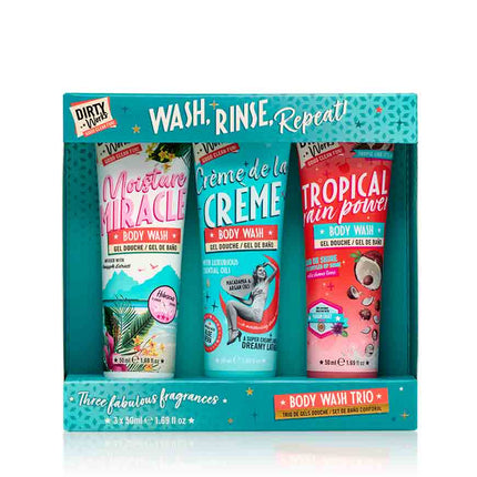 Dirty Works Wash Rinse And Repeat Body Wash Trio