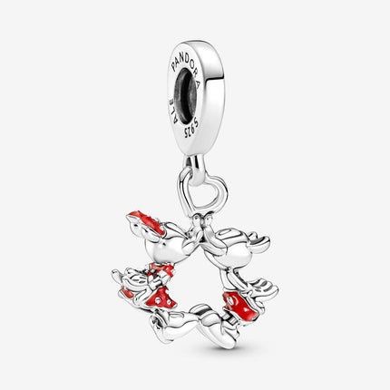 Pandora Disney Mickey Mouse & Minnie Mouse Kissing Dangle Charm - OhYouLuckyDuck.com.au