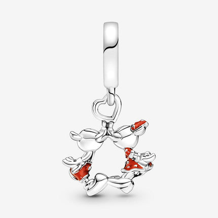 Pandora Disney Mickey Mouse & Minnie Mouse Kissing Dangle Charm - OhYouLuckyDuck.com.au