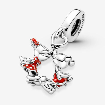 Pandora Disney Mickey Mouse & Minnie Mouse Kissing Dangle Charm - OhYouLuckyDuck.com.au