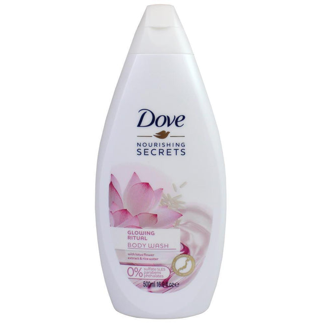Dove Body Wash Glowing Ritual Lotus Flower Extract & Rice Water 500mL - OhYouLuckyDuck.com.au