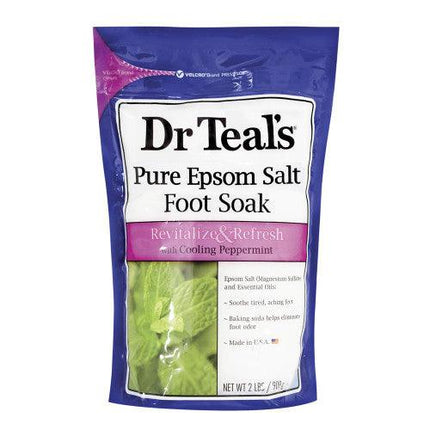 Dr Teal's Foot Soak Peppermint 908G - OhYouLuckyDuck.com.au