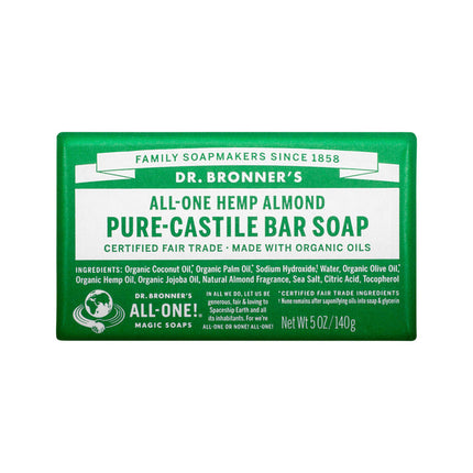 Dr. Bronner'S Pure Castile Bar Soap Almond 140G