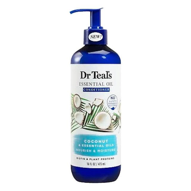 Dr Teal's Nourish & Moisture Essential Oil Conditioner Coconut Oil 473mL - OhYouLuckyDuck.com.au