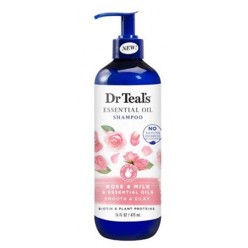 Dr Teal's Rose & Milk Shampoo 437mL - OhYouLuckyDuck.com.au