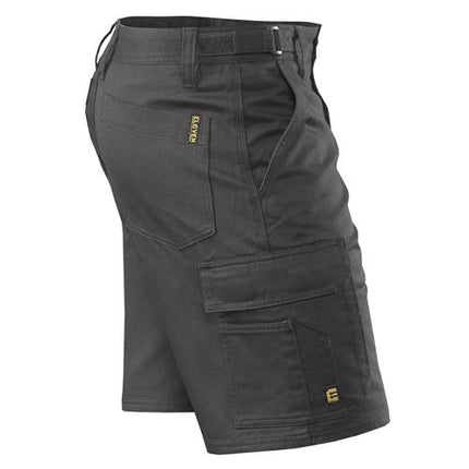 Eleven Workwear Essential Drill Cargo Work Short Charcoal Regular Leg