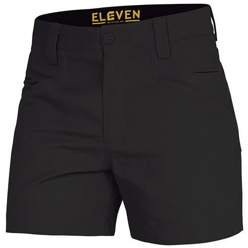 ELEVEN Workwear 4 Inch Chizeled Work Short Black