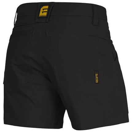 ELEVEN Workwear 4 Inch Chizeled Work Short Black