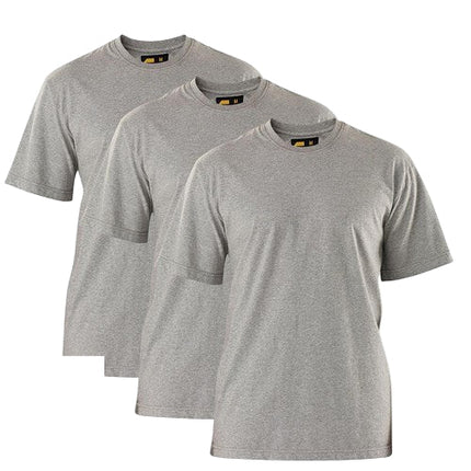 Eleven Workwear Cotton T Shirt 3 Pack Grey Marle Large