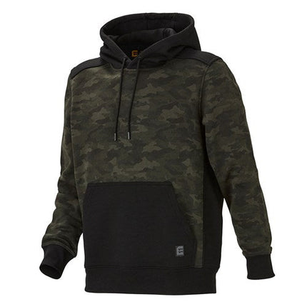 Eleven Workwear Camouflage Pullover Hoodie Camo Black