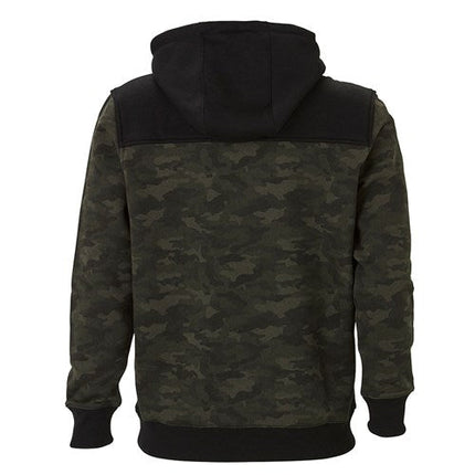 Eleven Workwear Camouflage Pullover Hoodie Camo Black
