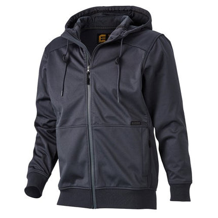 Eleven Workwear Water and Wind Resistant Zip Hoodie Dark Charcoal