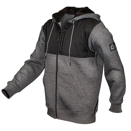 Eleven Workwear Cationic Fleece Zip Through Hoodie Marle Black