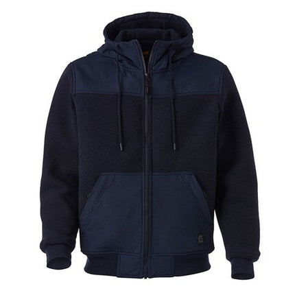 Eleven Workwear Heavy Weight Polar Fleece Jacket Navy