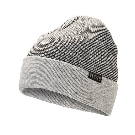 Eleven Workwear Textured Beanie Heather Grey/ Black OS