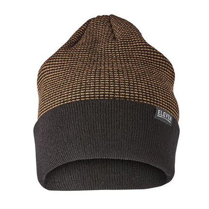 Eleven Workwear Textured Beanie Black Tobacco OS
