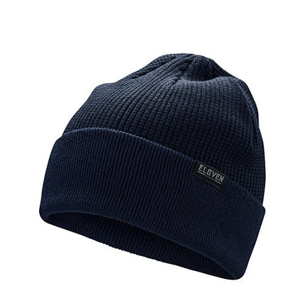 Eleven Workwear Textured Beanie Navy Black OS