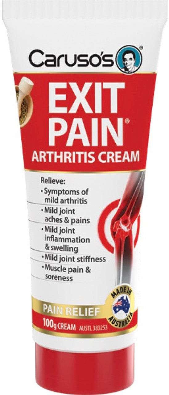 Caruso's Exit Pain Cream 100G - OhYouLuckyDuck.com.au