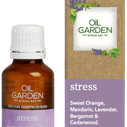 Oil Garden Essential Oil Blend Stress 25ml - OhYouLuckyDuck.com.au