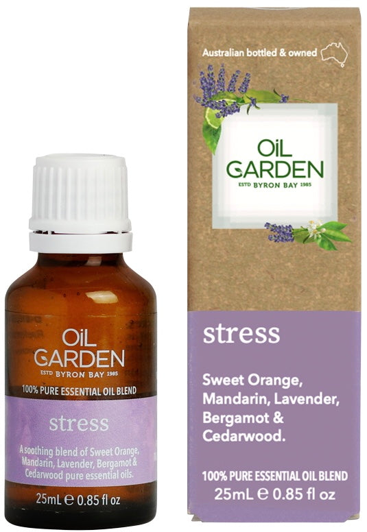 Oil Garden Essential Oil Blend Stress 25ml - OhYouLuckyDuck.com.au