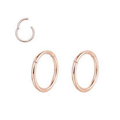 Rossan Hinged Ring Rose Gold 12Mm