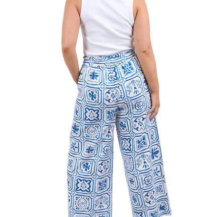Elm Dolce Tile Pant For Women Casual Tapered Trousers Size 8
