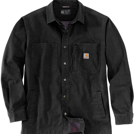 Carhartt Fleece Lined Snap Front Shirt Black