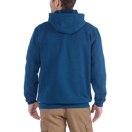 Carhartt Midweight Sleeve Logo Hooded Sweatshirt K288 Bold Blue Heather