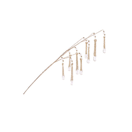 Holly and Ivy Decorative Crystal Drop Branch 66CM