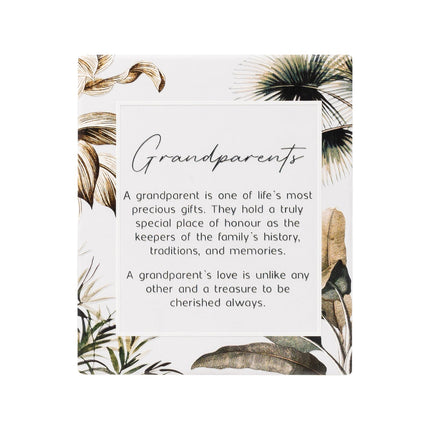 Splosh Exotic Verse Grandparent Ceramic Plaque 12 X 14CM