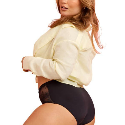 Kayser Recycled Microfibre & Recycled Lace Full Brief - Black - OhYouLuckyDuck.com.au