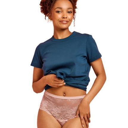 Kayser Recycled Microfibre & Recycled Lace Full Brief - Blush